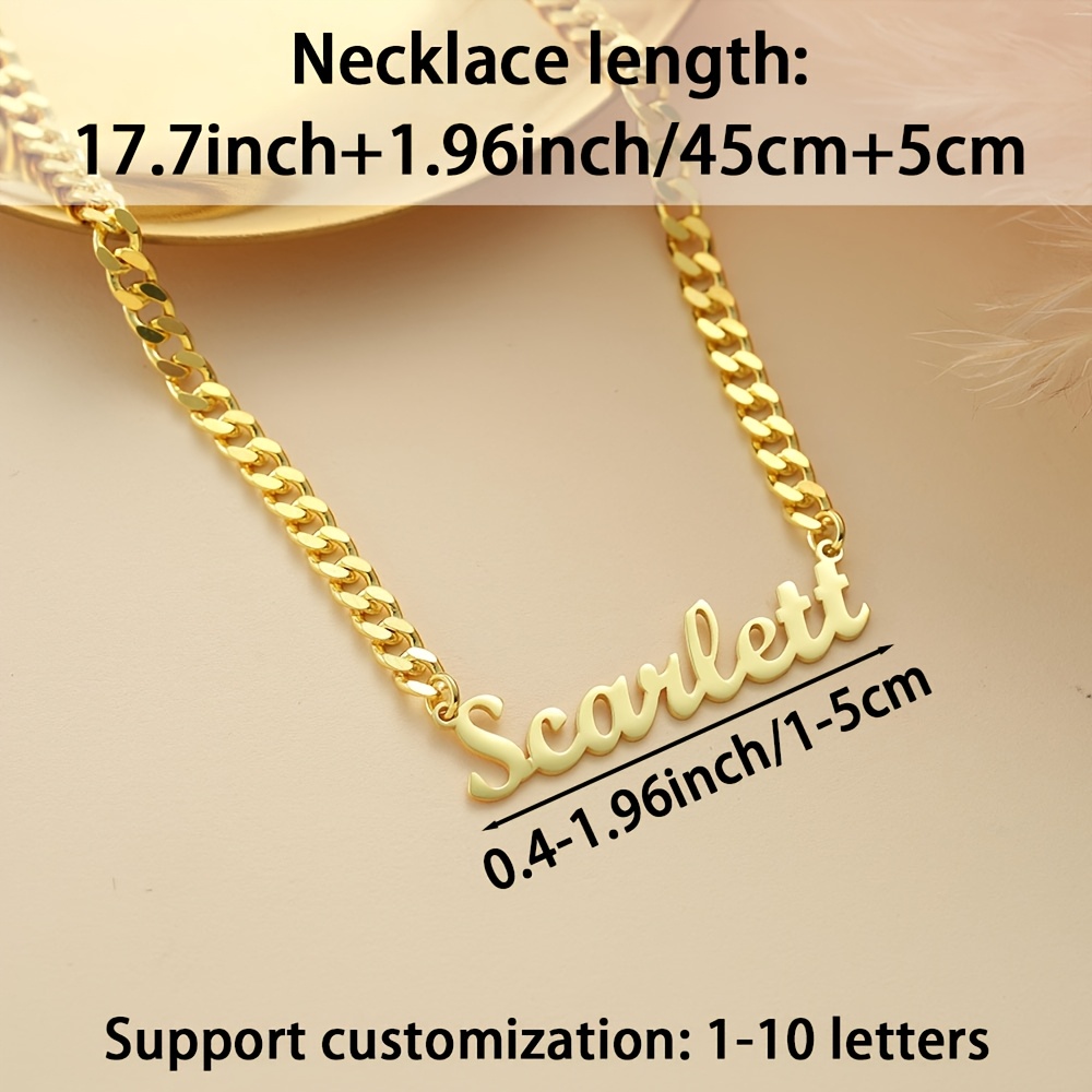 Custom Women's Fashion Pendant Necklace, Personalized